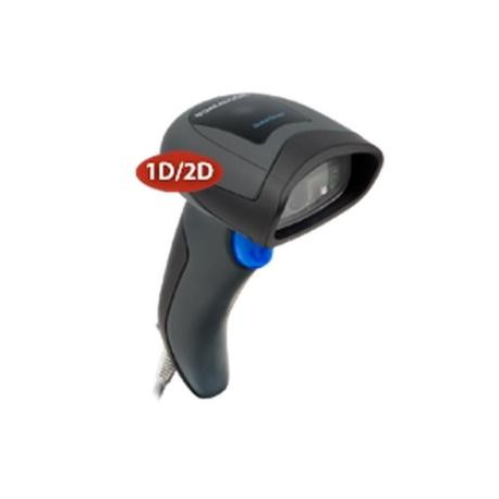 QuickScan QD2430, 2D Area Imager, USB Kit with 90A052065 Cable, Auto-Stand, Black