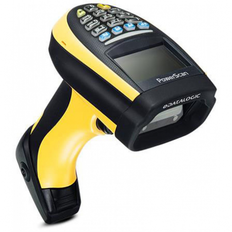 Datalogic PM9100, 1D, multi-IF, disp., RB, black, yellow