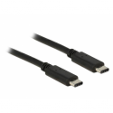 DeLOCK - USB cable - USB-C (M) to USB-C (M) - USB 2.0 - 3 A - 2 m - black