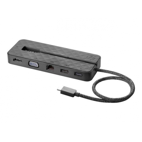 HP USB-C mini Dock - Docking station - USB-C - VGA, HDMI - GigE - for ProBook 640 G5, 64X G4, 650 G4, 650 G5; ZBook 14u G6, 15 G6, 15u G6, 17 G6, Studio x360 G5 - 3