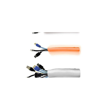 Kabelschlauch SELF WRAP 19mm (25 METER/ Durchmesser 19 mm/ Schnellverschluss "Self-Wrap"/ auf jede Länge individuell kürzbar/ Ka