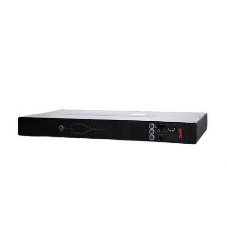 APC Rack Automatic Transfer Switch AP4422 - Redundant switch (rack-mountable) - AC 230 V - 3840 VA - Ethernet 10 / 100, RS-232, USB - output connectors: 1 - 1U - black - for P / N: SMTL1000RMI2UC, SMX1000C, SMX1500RM2UC, SMX1500RM2UCNC, SMX750C, SMX750CNC - 0