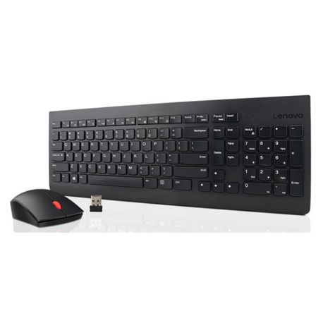 Lenovo Essential Wireless Combo - Keyboard and mouse set - wireless - 2.4 GHz - Estonian - for ThinkCentre M75q Gen 2; M75s Gen 2; M75t Gen 2; M90q Gen 2; ThinkStation P340 - 0
