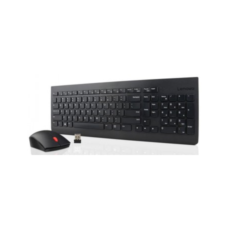 Lenovo Essential Wireless Combo - Keyboard and mouse set - wireless - 2.4 GHz - Estonian - for ThinkCentre M75q Gen 2; M75s Gen 2; M75t Gen 2; M90q Gen 2; ThinkStation P340 - 1