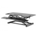 DIGITUS Ergonomic Workspace Riser DA-90380-1 - Stand - for LCD display  /  PC equipment - black - desktop