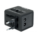Mobilis Worldwide Travel Adapter - Power adapter - 500 mA - 2 output connectors (USB)