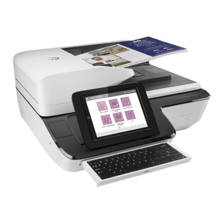 HP ScanJet Enterprise Flow N9120 fn2 - Document scanner - flatbed: CCD  /  ADF: CIS - Duplex - 297 x 864 mm - 600 dpi x 600 dpi - up to 120 ppm (mono)  /  up to 120 ppm (colour) - ADF (200 sheets) - up to 20000 scans per day - USB 2.0, Gigabit LAN, USB 2.0 (Host) - 2