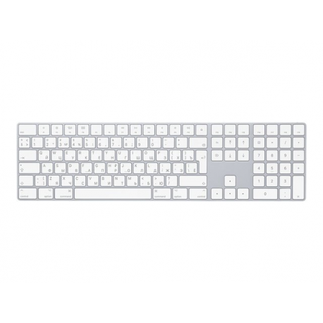 Apple Magic Keyboard with Numeric Keypad - Keyboard - Bluetooth - QWERTY - Russian - silver - for 10.2-inch iPad; 10.5-inch iPad Air; 10.9-inch iPad Air; iPad mini 5; iPhone 11, 12, 13, SE - 1