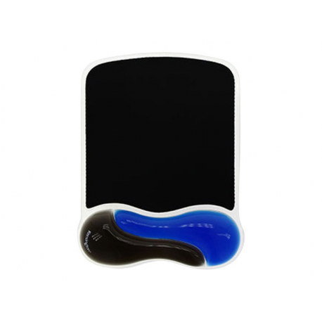 Kensington Duo Gel Mouse Pad Wrist Rest - Mouse pad with wrist pillow - black, blue - TAA Compliant - 2