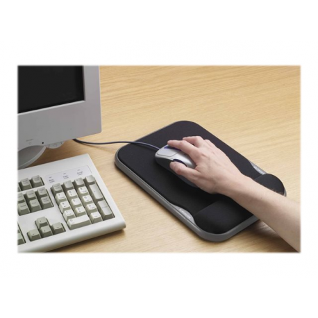 Kensington Sports Contour Gel Mouse Wrist Pad - Mouse pad with wrist pillow - black - 5