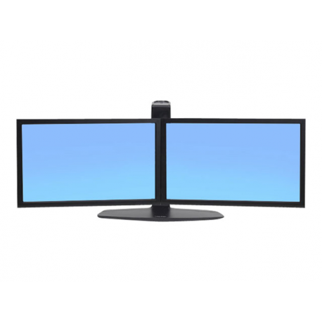 Ergotron Neo-Flex - Stand - for 2 LCD displays - black - screen size: up to 24" - desktop - 7