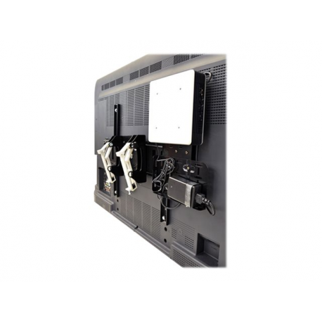 Ergotron SIM90 Signage Integration Mount - Mounting kit (wall bracket, quick release VESA plate, mounting brackets) - for LCD display  /  CPU - black - screen size: from 32" - 4