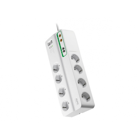 APC SurgeArrest Performance - Surge protector - AC 230 V - 2300 Watt - output connectors: 8 - Germany - white - 3