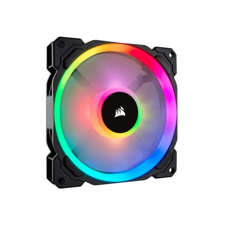 CORSAIR Fan LL140 RGB 120mm Dual Light Loop RGB LED PWM Fan 2 pack with Lighting Node Pro