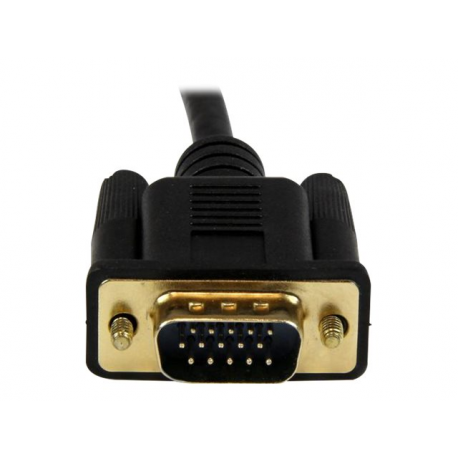StarTech.com HDMI to VGA Cable - 6ft 2m - 1080p - Active Conversion - HDMI to VGA Adapter Cable for Your VGA Monitor  /  Display (HD2VGAMM6) - Adapter cable - HDMI, Micro-USB Type B (power only) to HD-15 (VGA) male - 2 m - black - active, 1920 x 1200 (WUXGA) support - for P / N: MST30C2DPPD - 10