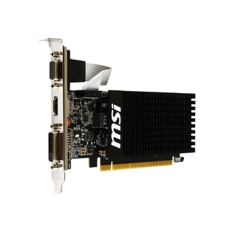 MSI GT 710 2GD3H LP - Graphics card - GF GT 710 - 2 GB DDR3 - PCIe 2.0 x16 low profile - DVI, D-Sub, HDMI - 4