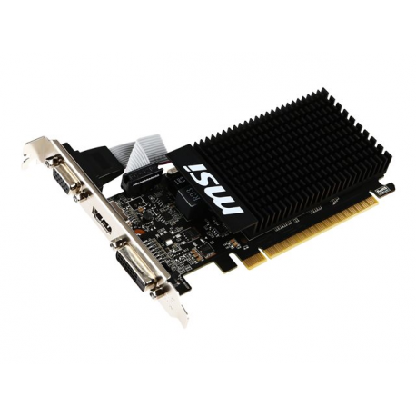 MSI GT 710 2GD3H LP - Graphics card - GF GT 710 - 2 GB DDR3 - PCIe 2.0 x16 low profile - DVI, D-Sub, HDMI - 5