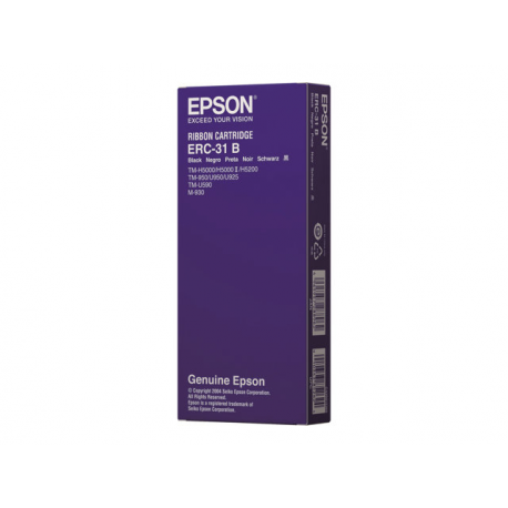 Epson ERC 31B - Black - print ribbon - for TM 930, 930II, 950, H5000II, H5000IIP, U590, U590 (112U), U590-151, U590P, U950, U950P - 0