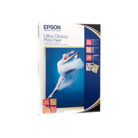 Epson Ultra Glossy Photo Paper - Glossy - 130 x 180 mm 50 sheet(s) photo paper - for EcoTank ET-1810, 2810, 2811, 2814, 2815, 2820, 2825, 2826, 2850, 2851, 2856, 4800, 4850 - 1