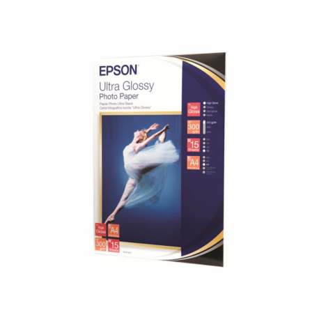 Epson Ultra Glossy Photo Paper - Glossy - A4 (210 x 297 mm) 15 sheet(s) photo paper - for EcoTank ET-1810, 2810, 2811, 2814, 2815, 2820, 2825, 2826, 2850, 2851, 2856, 4800, 4850 - 2