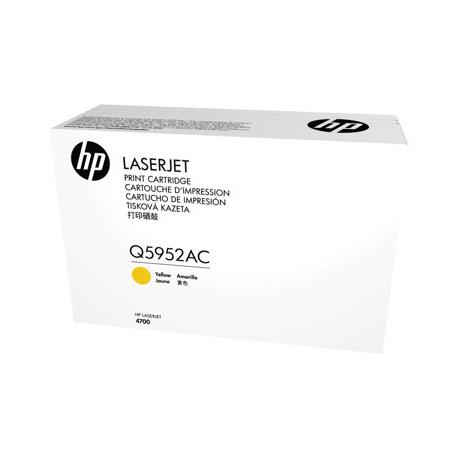 HP Q5952AC - Yellow - original - LaserJet - toner cartridge (Q5952A) Contract - for Color LaserJet 4700, 4700dn, 4700dtn, 4700n, 4700ph+ - 2
