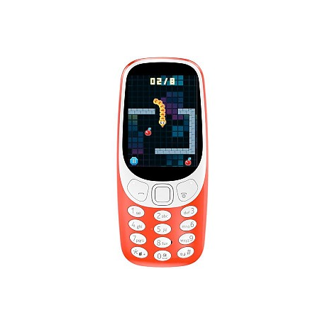 Nokia 3310 (2017) Red, 2.4 ", TFT, 16 MB, microSD, Dual SIM, Micro-SIM, Bluetooth, 3.0, USB version microUSB 2.0, Built-in camer