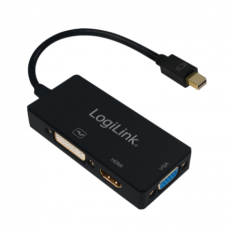 LOGILINK - 4K Mini DisplayPort to DVI/HDMI/VGA Converter