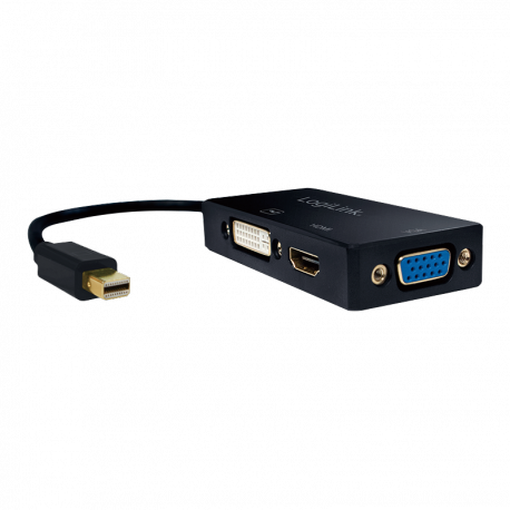 LOGILINK - 4K Mini DisplayPort to DVI/HDMI/VGA Converter