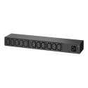 APC Basic Rack PDU AP6020A - Power distribution unit (rack-mountable) - AC 100-240 V - input: IEC 60320 C20 - output connectors: 13 (IEC 60320 C13) - for P / N: SMTL1000RMI2UC, SMX1000C, SMX1500RM2UC, SMX1500RM2UCNC, SMX750C, SMX750CNC