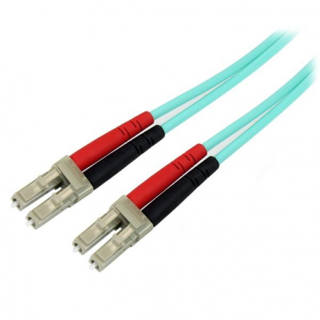 StarTech.com 2m Fiber Optic Cable - 10 Gb Aqua - Multimode Duplex 50 / 125 - LSZH - LC / LC - OM3 - LC to LC Fiber Patch Cable - Patch cable - LC multi-mode (M) to LC multi-mode (M) - 2 m - fibre optic - duplex - 50  /  125 micron - aqua - for P / N: J9152AST, MASFP10GBSR, SFP10GBLRMST, SFP10GBSRST, SFP10GSRSST, SFP10GSRXST - 1