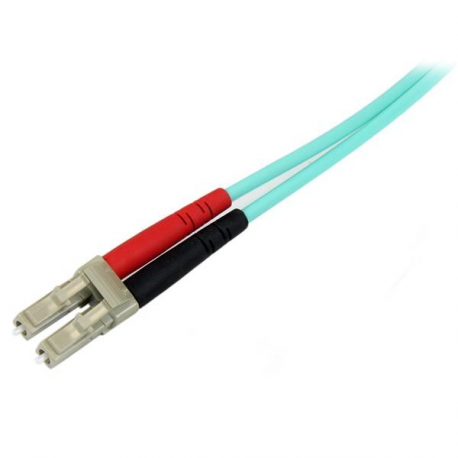 StarTech.com 2m Fiber Optic Cable - 10 Gb Aqua - Multimode Duplex 50 / 125 - LSZH - LC / LC - OM3 - LC to LC Fiber Patch Cable - Patch cable - LC multi-mode (M) to LC multi-mode (M) - 2 m - fibre optic - duplex - 50  /  125 micron - aqua - for P / N: J9152AST, MASFP10GBSR, SFP10GBLRMST, SFP10GBSRST, SFP10GSRSST, SFP10GSRXST - 2