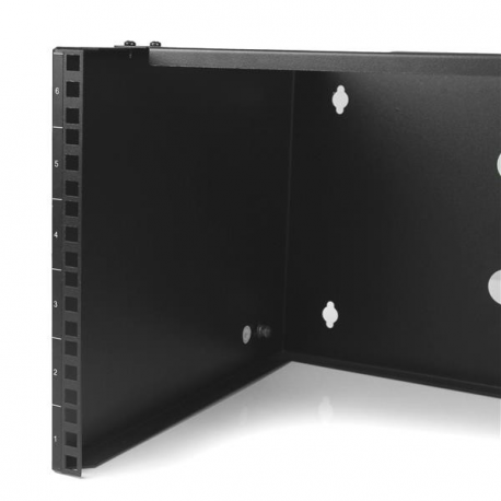 StarTech.com Wall Mount Patch Panel Bracket - 6U - 14in Deep (WALLMOUNT6) - Cabinet - wall mountable - black - 6U - 19" - 5