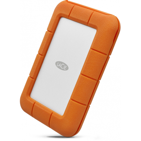 LaCie Rugged Secure STFR2000403 - Hard drive - encrypted - 2 TB - external (portable) - USB 3.1 Gen 1 (USB-C connector) - 256-bit AES - with 2 years Rescue Data Recovery Service Plan - 4