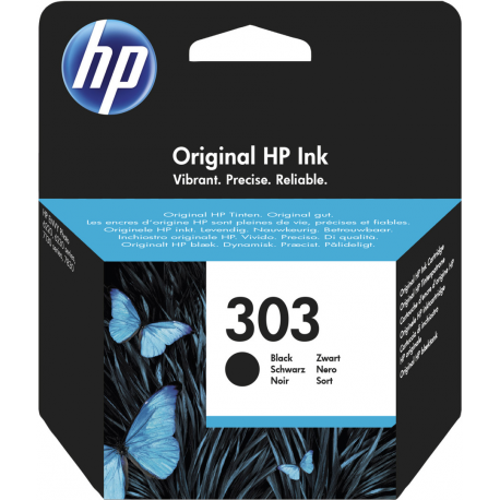 HP 303 - 4 ml - black - original - ink cartridge - for Envy Photo 62XX, Photo 71XX, Photo 78XX; Envy Inspire 72XX, 79XX; Tango; Tango X - 1