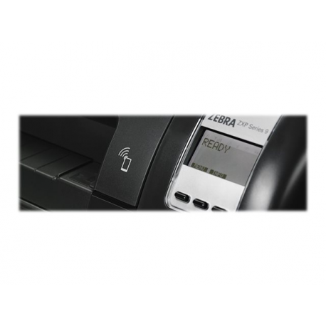 Zebra ZXP Series 9 - Plastic card printer - colour - Duplex - dye sublimation retransfer - CR-80 Card (85.6 x 54 mm) up to 190 cards / hour (colour) - capacity: 150 cards - USB 2.0, LAN - 6