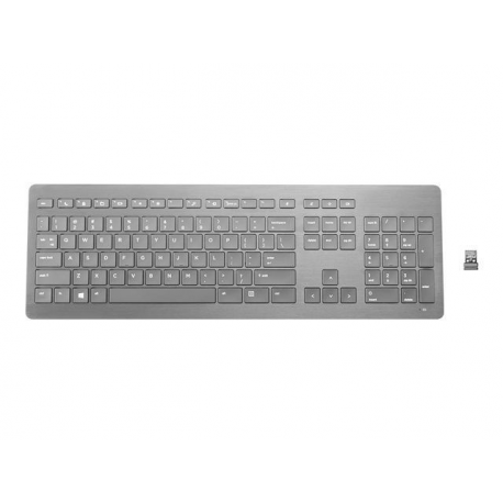 HP Premium - Keyboard - wireless - 2.4 GHz - English - anodised aluminium trimmed - for EliteBook 835 G8, 835 G9, 845 G8, 855 G8; EliteBook x360; EliteDesk 80X G8 - 0
