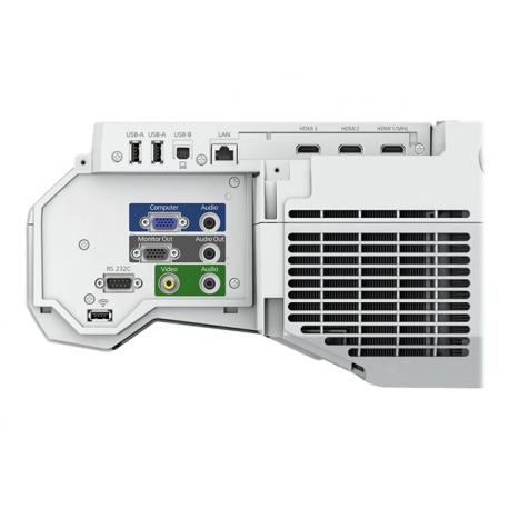 Epson EB-700U - 3LCD projector - 4000 lumens (white) - 4000 lumens (colour) - WUXGA (1920 x 1200) - 16:10 - 1080p - ultra short-throw lens - LAN - white - 3