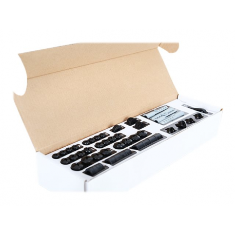 Multibrackets M Universal Wallmount Fixed Medium - Mounting kit (wall mount) - for flat panel - steel - black - screen size: 32"-42" - wall-mountable - 2