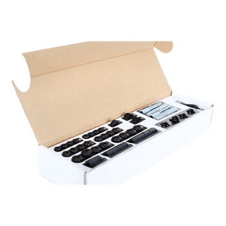 Multibrackets M Universal Wallmount Fixed Large - Mounting kit (wall mount) - for flat panel - black - screen size: 40"-85" - wall-mountable - 2