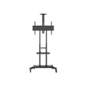Multibrackets M Public Floorstand Basic 180 - Stand - for flat panel  /  video conferencing system - black - screen size: 55"-80"