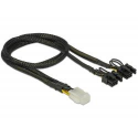 DeLOCK - Power cable - 6 pin PCIe power (F) to 8 pin PCIe power (6+2) (M) - 30 cm - black