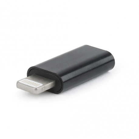 Cablexpert - Lightning adapter - USB-C female to Lightning male - black - 0