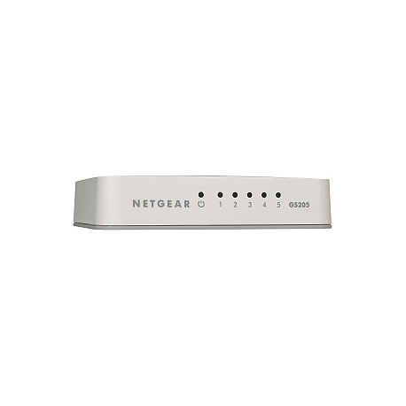 Netgear 5X 10/100/1000 PLATINUM DESKTO (The NETGEAR 5-Port Gigabit Ethernet Switch provides an ideal Gigabit Ethernet connection