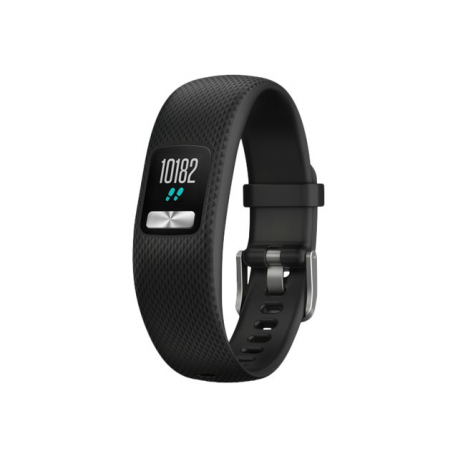 Garmin vívofit 4 - Activity tracker with band - TPU silicone - black - band size: L - eight-colour - Bluetooth, ANT+ / ANT - 25.5 g - 1