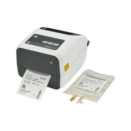 Zebra ZD420d - Healthcare - label printer - direct thermal - Roll (11.8 cm) - 203 dpi - up to 152 mm / sec - USB 2.0, LAN, Bluetooth, USB host, NFC - tear bar - white - 2