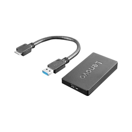 Lenovo - External video adapter - USB 3.0 - DisplayPort - for IdeaPad 1 14; ThinkBook 14s Yoga G2 IAP; ThinkPad L13 Yoga Gen 3; P1 Gen 5; T14s Gen 3 - 4