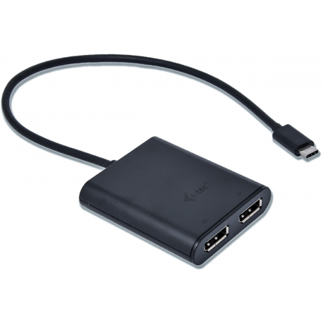 i-tec USB-C dual Display Port Video Adapter 2x DP 4K compatible wit Thunderbolt3