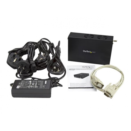 StarTech.com 10 Gigabit Ethernet Copper-to-Fiber Media Converter - Open SFP+ - Managed - 10G Ethernet Media Converter (ET10GSFP) - Fibre media converter - 10 GigE - 10GBase-LR, 10GBase-ER, 10GBase-SR, 10GBase-LW, 100Base-TX, 1000Base-T, 10GBase-EW, 10GBase-T, 10GBase-SW - RJ-45  /  SFP+ - for P / N: SFP10GBBXDST, SFP10GBBXUST, SFP10GBLRMST, SFP10GBLRST, SFP10GBSRST, SFP10GBZRST - 6