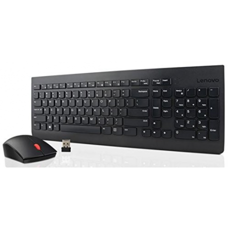 Lenovo Essential Wireless Combo - Keyboard and mouse set - wireless - 2.4 GHz - English - US - Windows - for S510; ThinkCentre M71X; M910; ThinkPad L470; P51; P71; X270; V310; V410; V520-15; V520S-08 - 2
