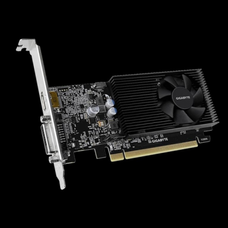 GIGABYTE Graphics Card | GIGABYTE | NVIDIA GeForce GT 1030 | 2 GB | 64 bit | PCIE 3.0 16x | GDDR4 | Memory 2100 MHz | GPU 1177 M